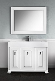 Водолей Мебель для ванной "Риккардо 110" белая – фотография-1