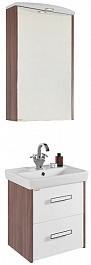 Водолей Мебель для ванной Мона 50 L с ящиками ясень – фотография-1