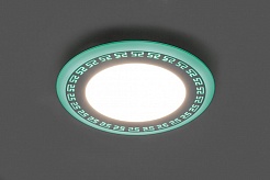 Feron Светодиодный светильник AL2440 встраиваемый 6W 4000K с зеленой подсветкой – фотография-2