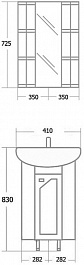 Onika Мебель для ванной Малютка 33 угловая – фотография-7