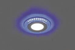 Feron Светодиодный светильник AL2330 встраиваемый 6W 4000K с синей подсветкой – фотография-2