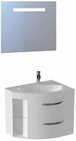 De Aqua Мебель для ванной Трио Люкс New 80 R, зеркало Экстра EXT 80 FP