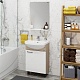 Onika Мебель для ванной Эко 52.10 Black белая/дуб сонома разборная – фотография-15