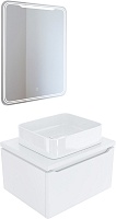 Mixline Мебель для ванной Виктория 60 подвесная белая софт