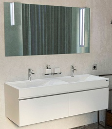 Velvex Мебель для ванной Pulsus 140 белая – фотография-1