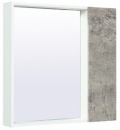 Runo Зеркало-шкаф для ванной Манхэттен 75 серый бетон – фотография-1