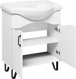 Runo Мебель для ванной Марсель 65 белая – фотография-3