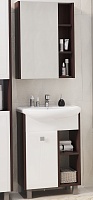 Mixline Мебель для ванной Боско 65 L белая/венге