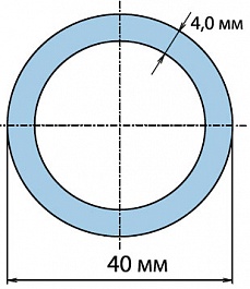 Hydrosta Труба мет/пласт Дн 40 х 4,0 мм – фотография-4