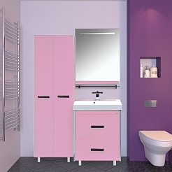 Misty Зеркало для ванной Джулия 75 розовое – фотография-3
