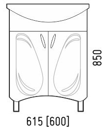 Corozo Мебель для ванной Кентис 60 NEW – фотография-2