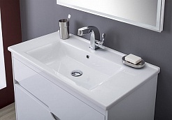 Aquanet Мебель для ванной Модена 85 белая – фотография-7