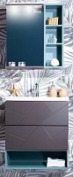 Бриклаер Мебель для ванной Кристалл 60 с открытым шкафчиком