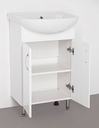 Style Line Мебель для ванной Эко Стандарт №9 50 белая – фотография-4