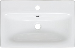 Runo Мебель для ванной Капри 60 с зеркальным шкафом Парма подвесная белая – фотография-10