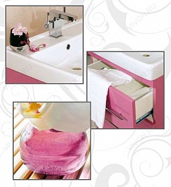 Misty Мебель для ванной Елена 60 розовая – фотография-3