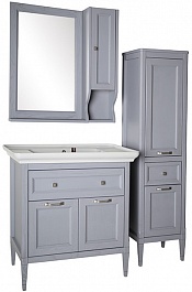 ASB-Woodline Мебель для ванной Гранда 85, шкафчик, grigio серый – фотография-2