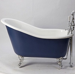 Фэма Чугунная ванна "Beatrice", ножки хром, покрытие RAL, матовое – фотография-5