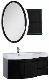 Aquanet Мебель для ванной Опера 115 L черная (169415) – фотография-1