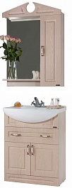 Водолей Мебель для ванной Капри 65 R дуб – фотография-1