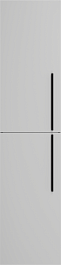 Misty Шкаф пенал Ненси 35 подвесной серый матовый – фотография-1