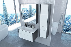Roca Мебель для ванной Ronda 70 белый/серый – фотография-5