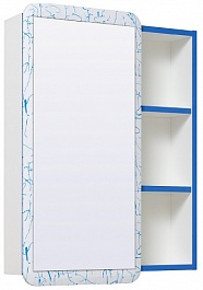 Runo Зеркальный шкаф Капри 55 синий – фотография-1
