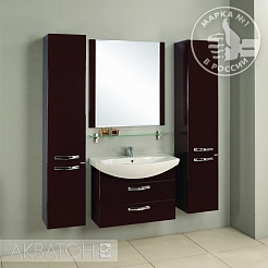 Акватон Мебель для ванной "Ария 80" М коричневая – фотография-5