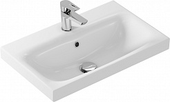 Runo Мебель для ванной Капри 50 с зеркальным шкафом Парма подвесная белая – фотография-7