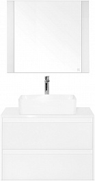 Style Line Мебель для ванной Монако 80 Plus осина белая/белое лакобель – фотография-1