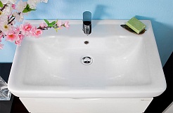 Бриклаер Мебель для ванной Токио 60 L венге/белый – фотография-3