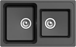 Ewigstein Мойка кухонная Elegant 80D черный – фотография-2