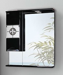 Onika Мебель для ванной "Флорена-Квадро 70" L черная – фотография-2
