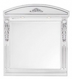 Водолей Зеркало "Версаль 65" белое/серебро – фотография-1