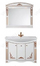 Водолей Зеркало "Кармен 105" белое/золото – фотография-2