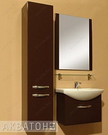 Акватон Мебель для ванной "Ария 65" коричневая – фотография-2