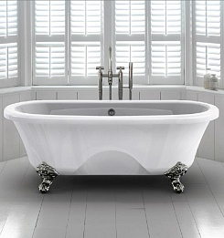 Elegansa Чугунная ванна Gretta Chrome – фотография-3
