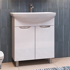 Vigo Мебель для ванной Callao 700-2-0 L белая – фотография-7