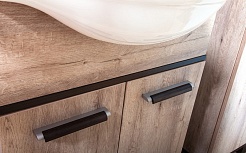 Бриклаер Мебель для ванной Карибы 60 дуб кантри/венге – фотография-4