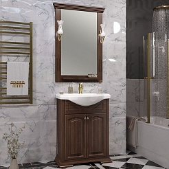 Opadiris Зеркало для ванной Риспекто 65 орех антикварный – фотография-2
