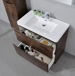 BelBagno Мебель для ванной напольная ANCONA-N 900 Rovere Moro, подсветка – фотография-4