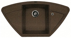 Florentina Мойка гранитная Липси 980С угловая коричневый – фотография-1