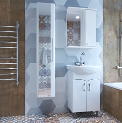 Mixline Мебель для ванной Формат 52 R белая – фотография-2