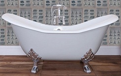 Фэма Чугунная ванна "Julietta", ножки хром, покрытие RAL, металлик – фотография-2