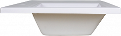 Misty Тумба с раковиной Байкал 100 R под стиральную машину белая – фотография-10