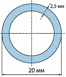 Hydrosta Труба мет/пласт Дн 20 х 2,5 мм – фотография-4