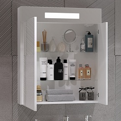Opadiris Мебель для ванной Фреш 70 подвесная белая – фотография-11