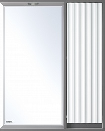 Brevita Зеркальный шкаф Balaton 65 R серый/белый – фотография-1