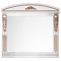 Водолей Зеркало "Версаль 95" белое/золото – фотография-1