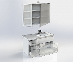 Aquanet Мебель для ванной "Данте 85" камерино R (164820) – фотография-3